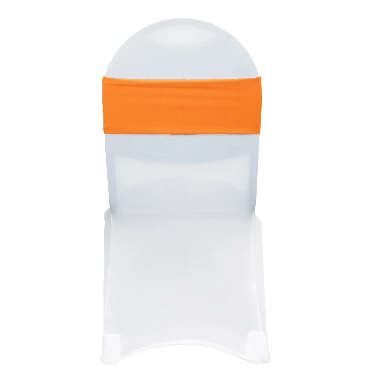 (10 Pack) Spandex Chair Bands in Orange