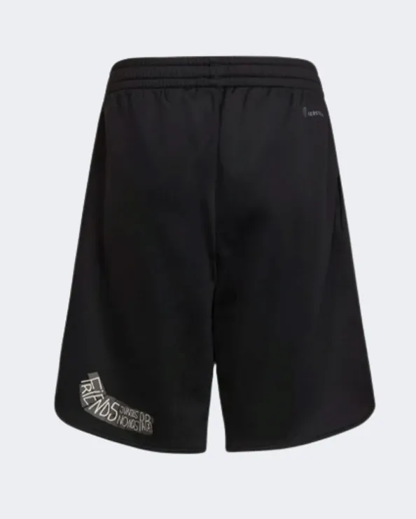 Adidas Messi Boys Training Short Blakc/Solar Red Hg6772