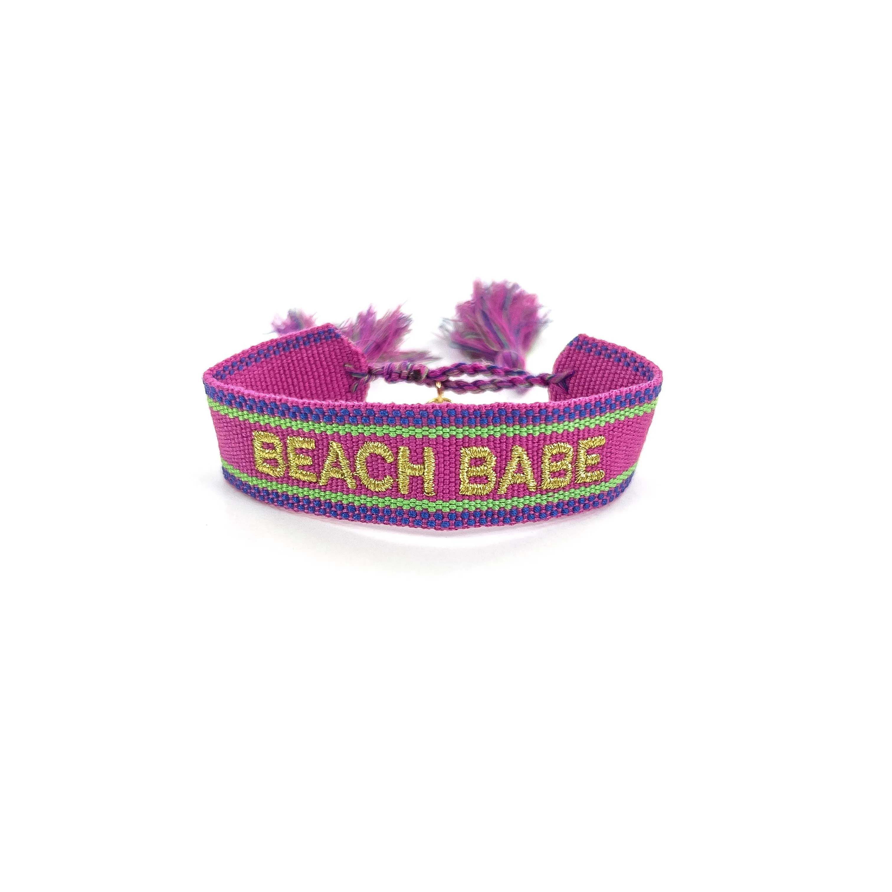 Beach Babe Embroidered Bracelet