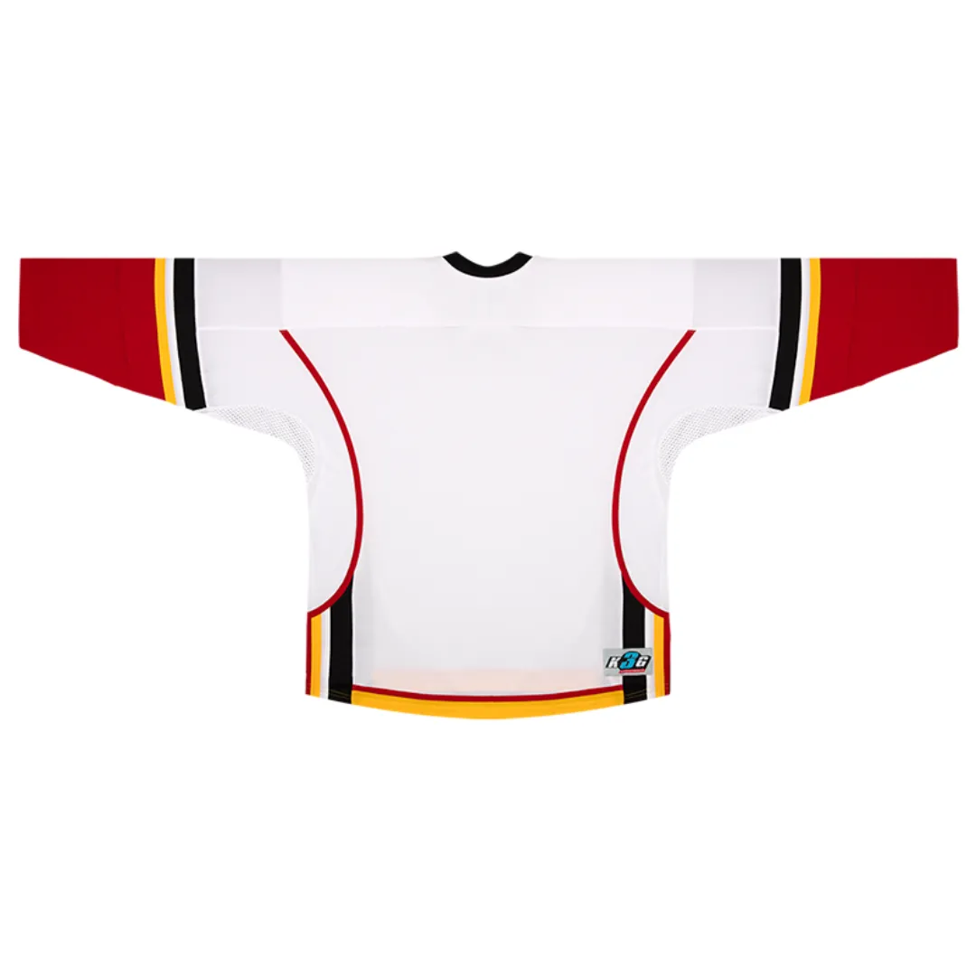 Kobe Sportswear K3G48H Calgary Flames Home White Pro Series Hockey Jersey